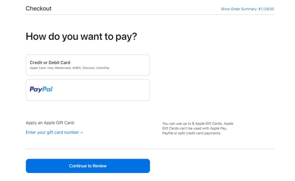 Apple US Shopping Tutorial 6: Pay for your items