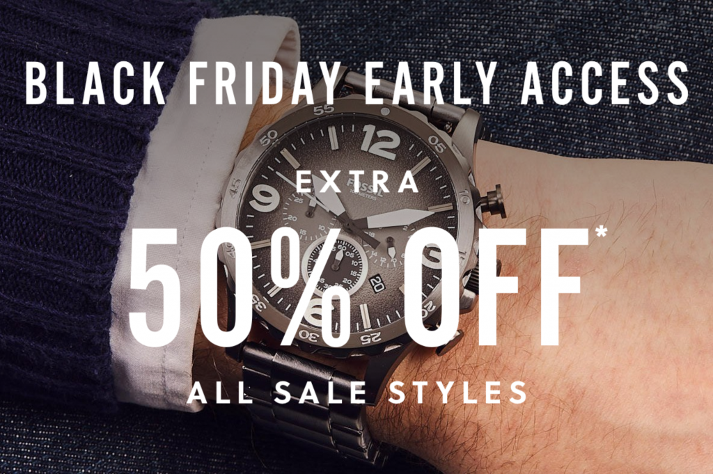 Fossil outlet hotsell black friday