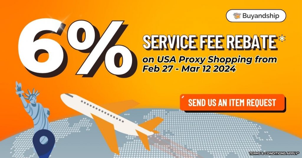 6% Service Fee Rebate on USA Proxy Orders From Feb 27 to March 12!