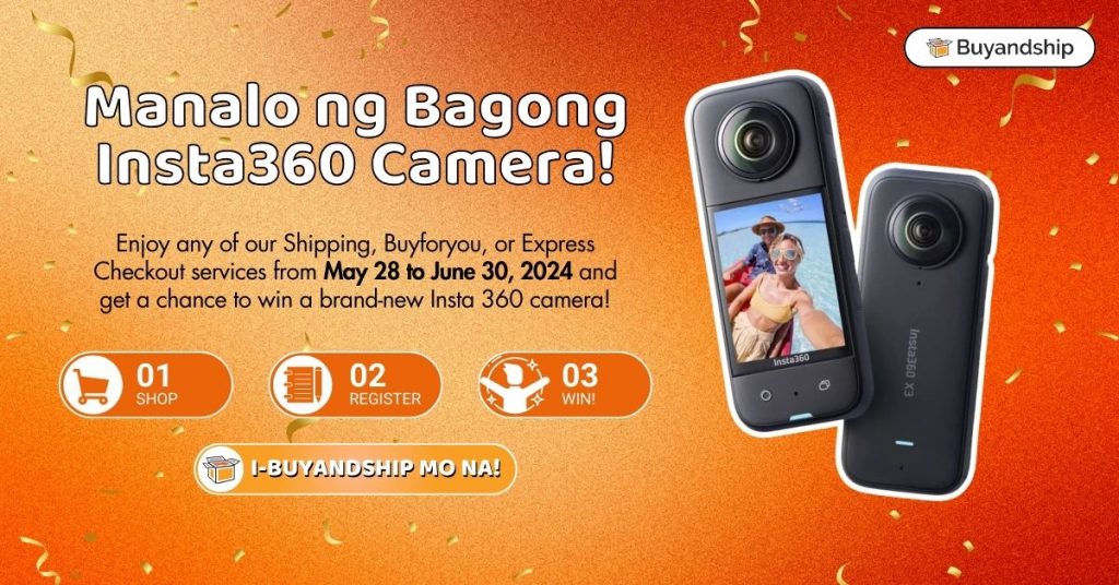 【Giveaway Promo】Shop and Win a Brand New Insta360 Camera From Buyandship Philippines!