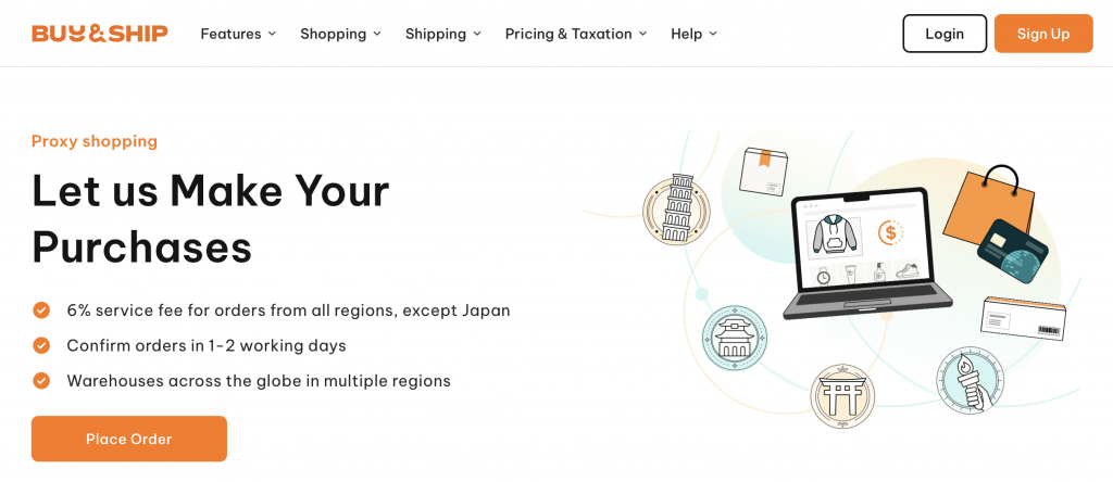 Buyforyou Tutorial Step 02: Go to Proxy Shopping Page, Buyforyou