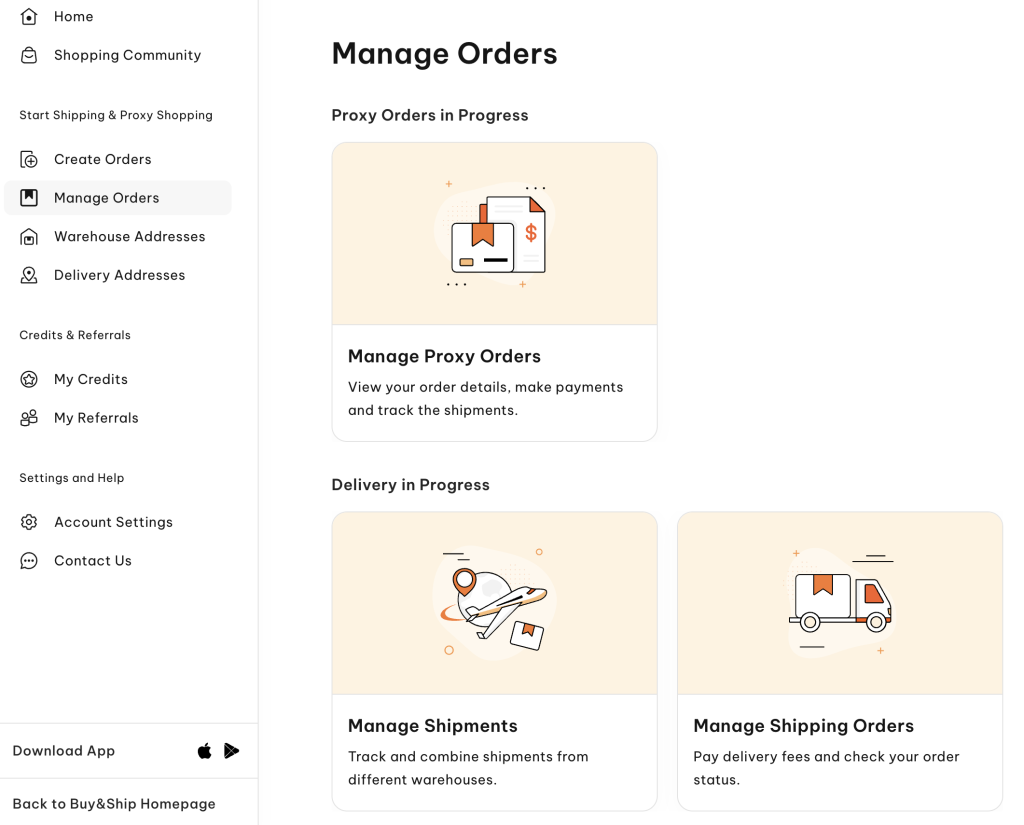 Buyforyou Tutorial Step 06: Manage Your Buyforyou Proxy Orders