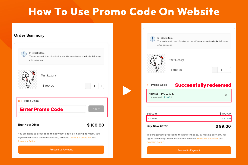 Promo Code Feature is Here! Shop with Express Checkout to Get PHP 1,000 ...