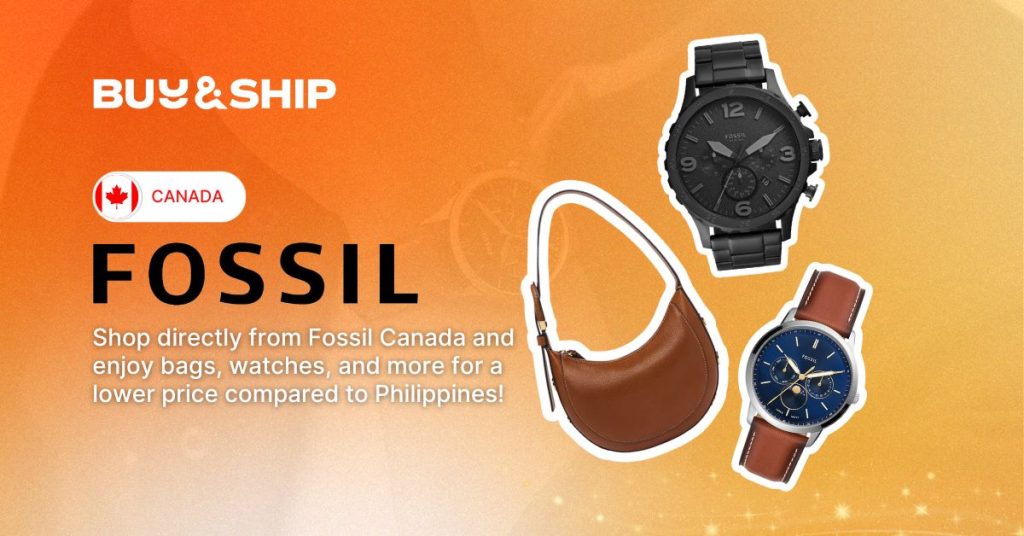 Shop From the Official Site of Fossil Canada and Ship to Philippines