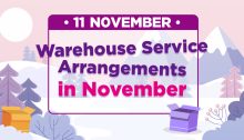 Warehouse Holiday Closures in November