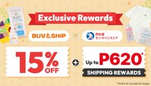 Buy&Ship X Nishimatsuya Exclusive Offer! Enjoy 15% Off and Up to PHP 620 Shipping Rewards