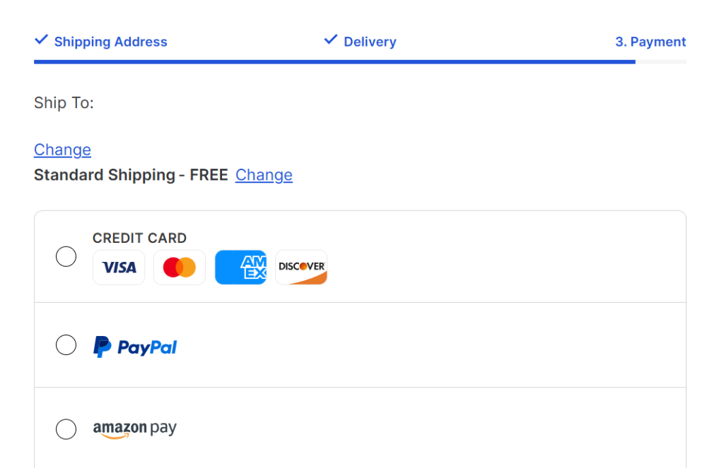 Step 6：Choose your payment method of either credit card, or PayPal.