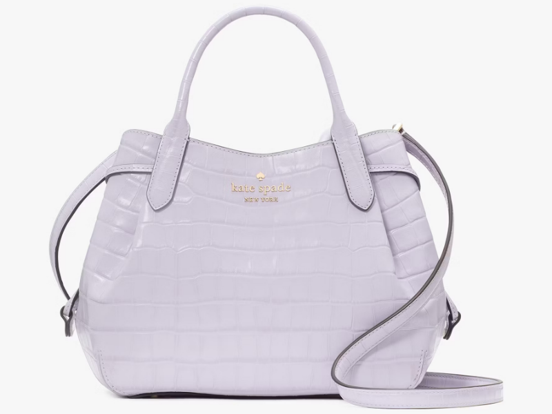 Kate Spade Dumpling Croc Embossed Small Satchel