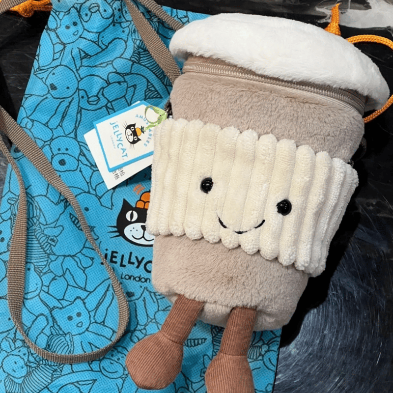 🔗Jellycat Coffee Plush Bag