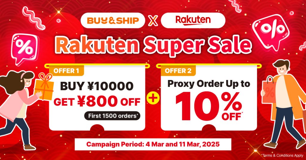 Shop Rakuten Japan Super Sale & Ship to the Philippines! Up to 50% Off Products and Earn 10x Points Rebate!